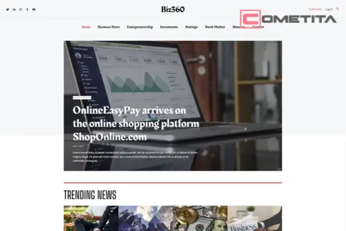 Página Web Para Revista de Negocios, Economía, Finanzas