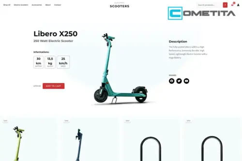 Página Web Para Tienda de Scooters