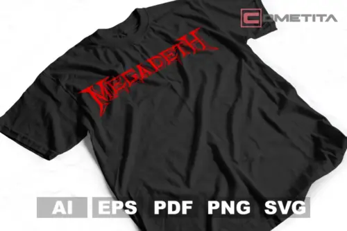 Plantilla de Logo de Megadeth 2 Para Imprimir y Sublimar (AI, EPS, SVG, PNG y PDF)