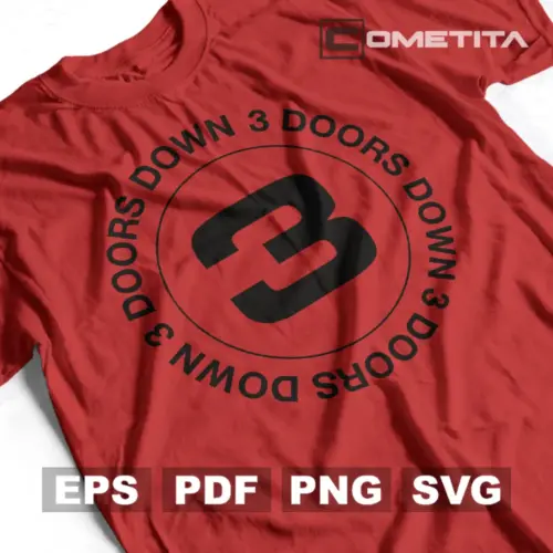Plantilla de Logo de 3 Doors Down Para Imprimir y Sublimar (EPS, SVG, PNG y PDF)