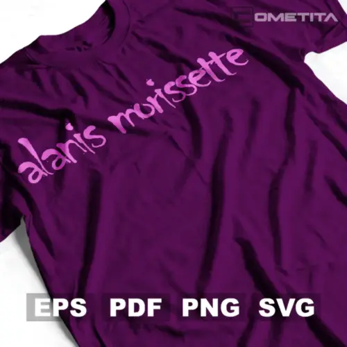 Plantilla Vector de Logo de Alanis Morissette Para Imprimir, Sublimar y Cortar — Ideal para Camisetas, Tazas, Cojines y Más