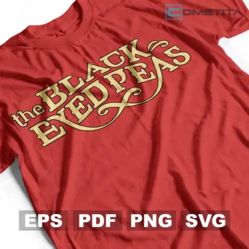 Plantilla Vector de Logo de The Black Eyed Peas Para Imprimir, Sublimar y Cortar — Ideal para Camisetas, Tazas, Cojines y Más