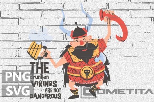 The Drunken Vikings Are Not Dangerous – Gráfico Gratuito Para Sublimados